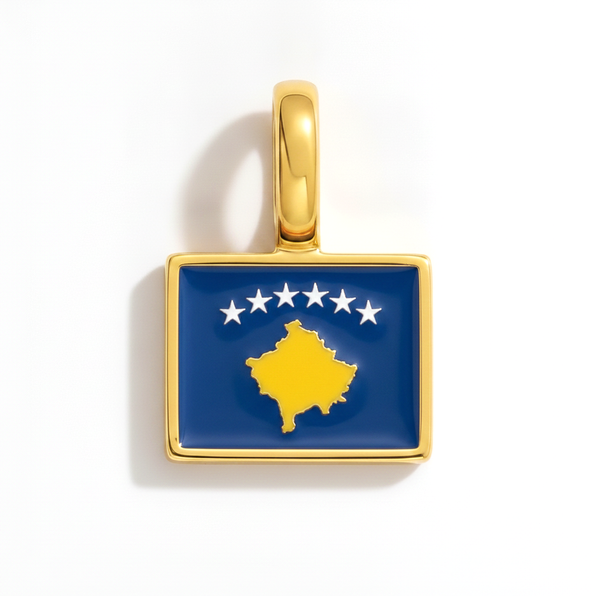 Charm Kosovo – square gold