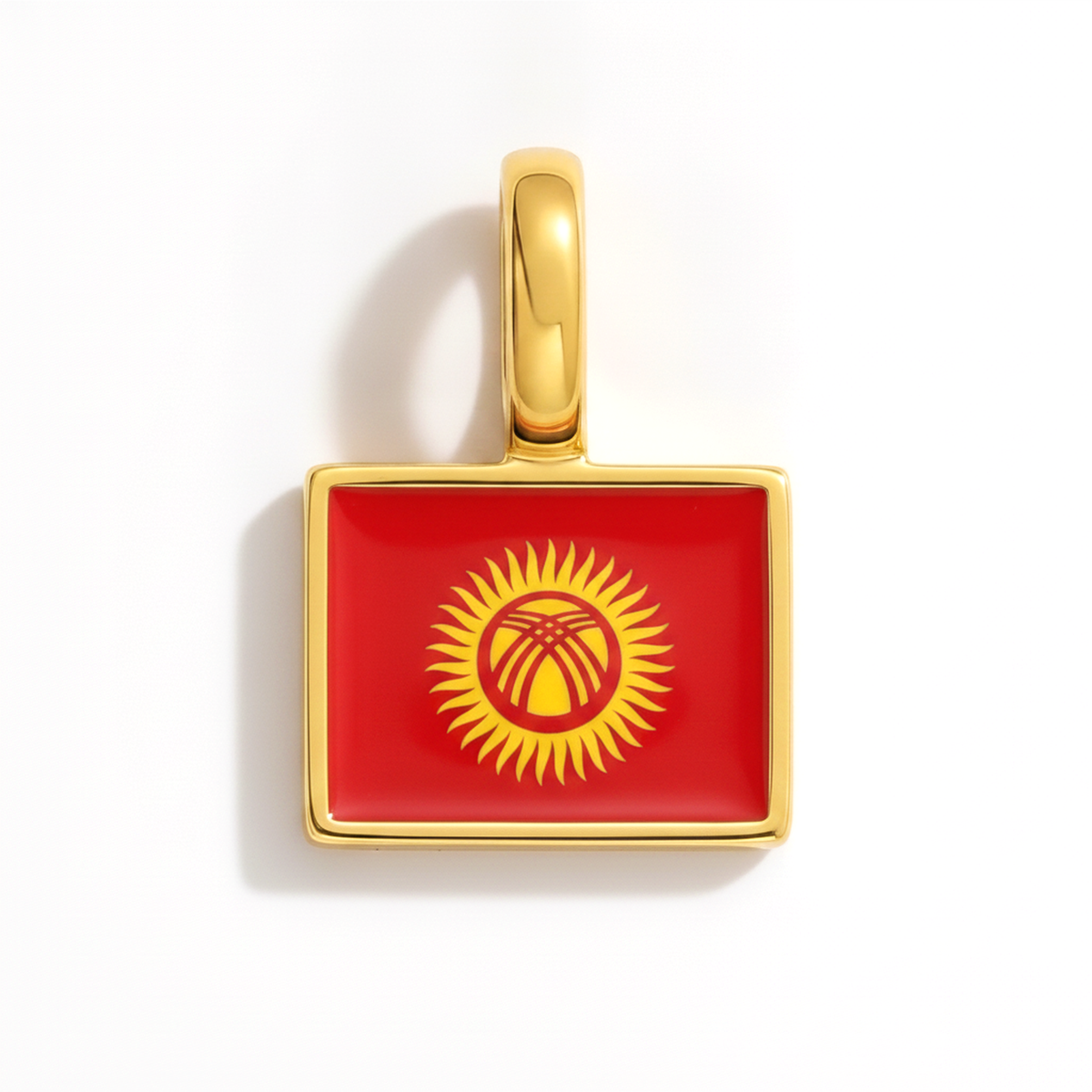 Charm Kyrgyzstan – square gold