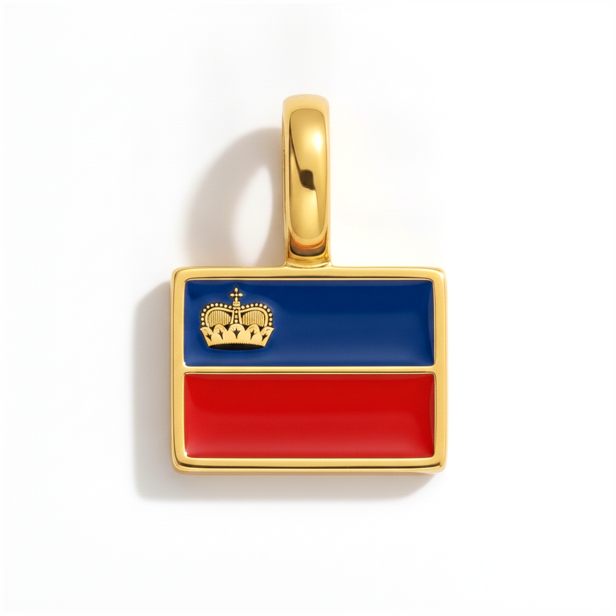 Charm Liechtenstein – square gold
