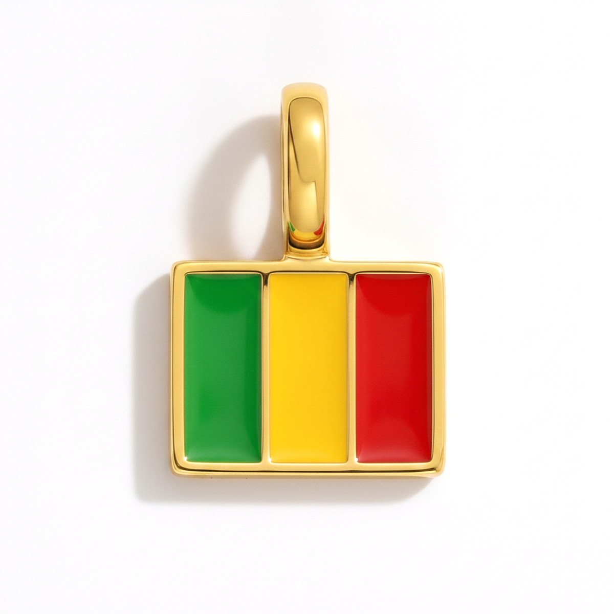 Charm Mali – square gold