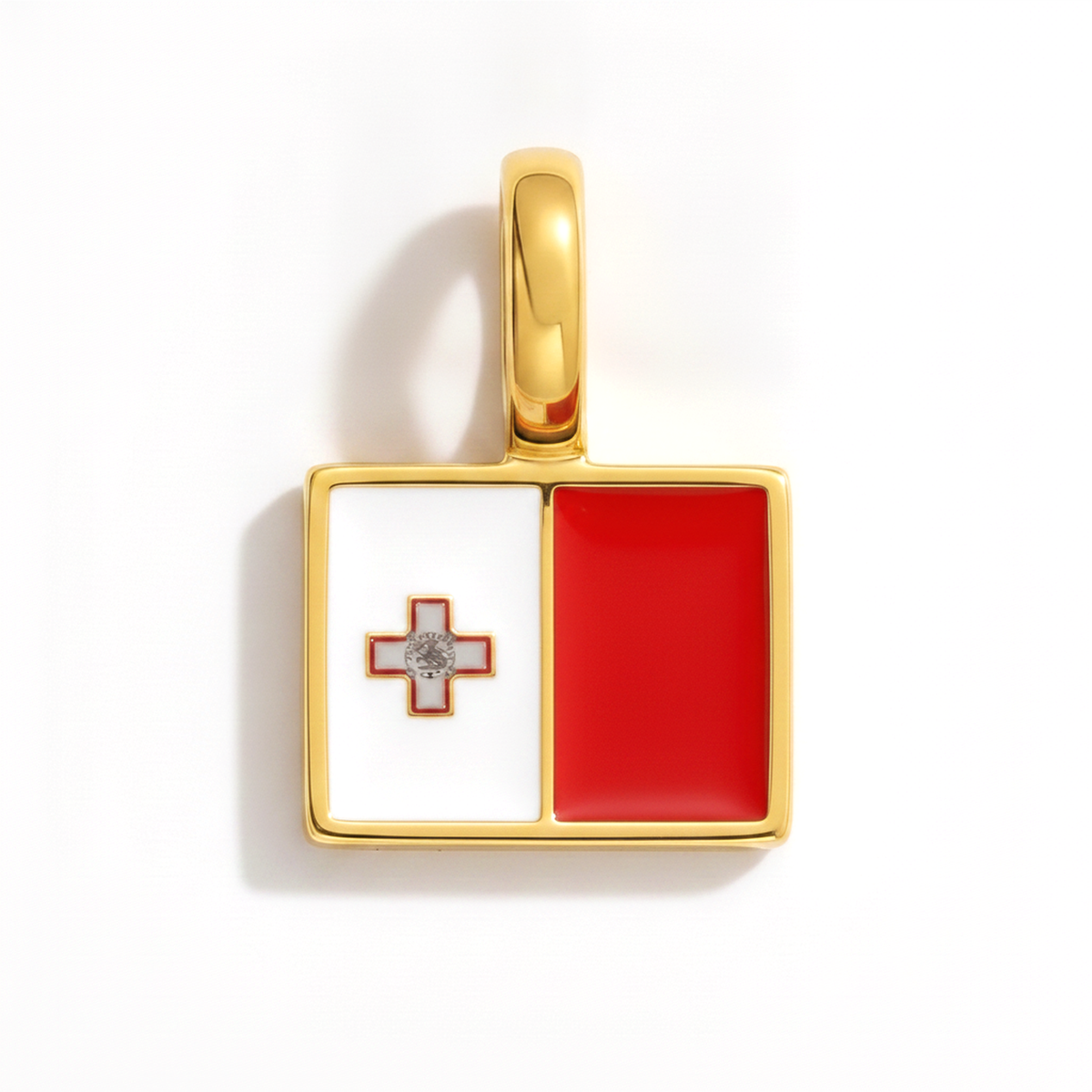 Charm Malta – square gold