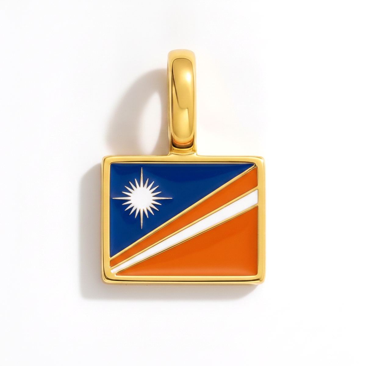 Charm Marshall-Islands – square gold