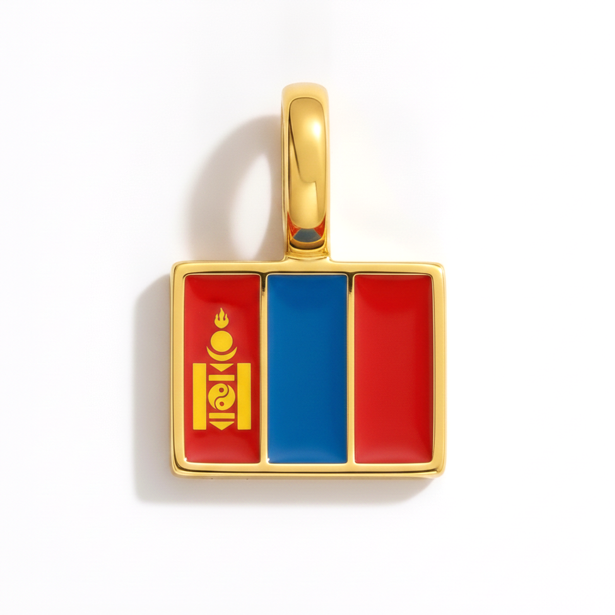 Charm Mongolia – square gold