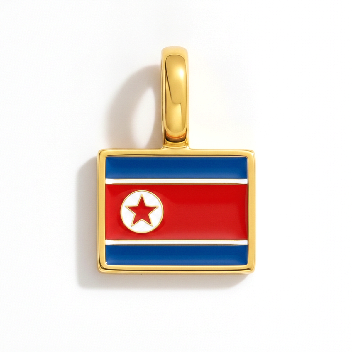 Charm North-Korea – square gold