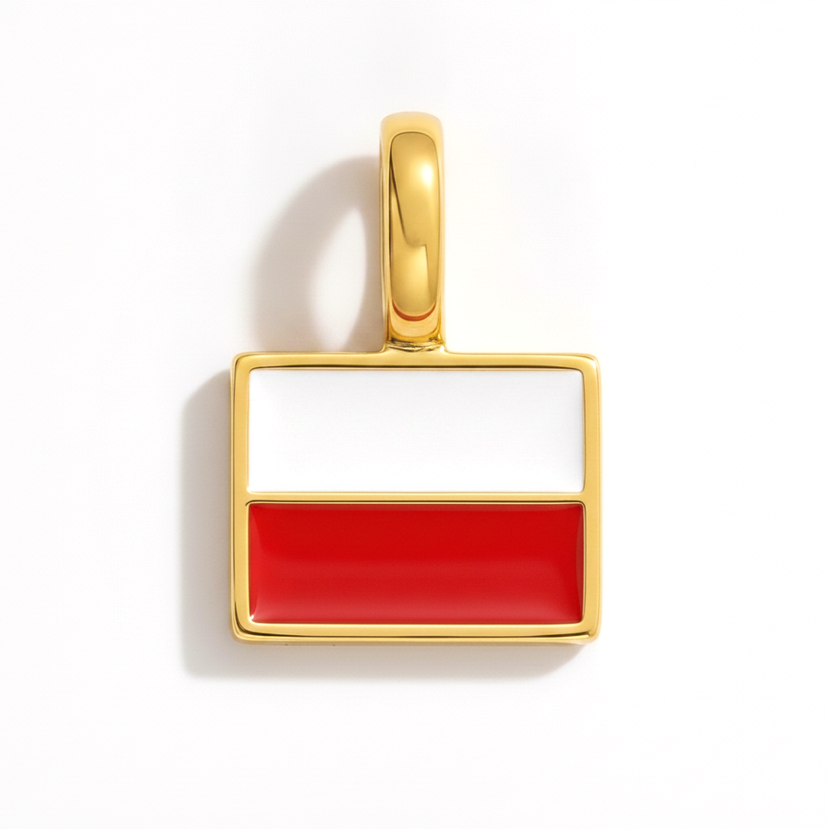 Charm Poland – square gold