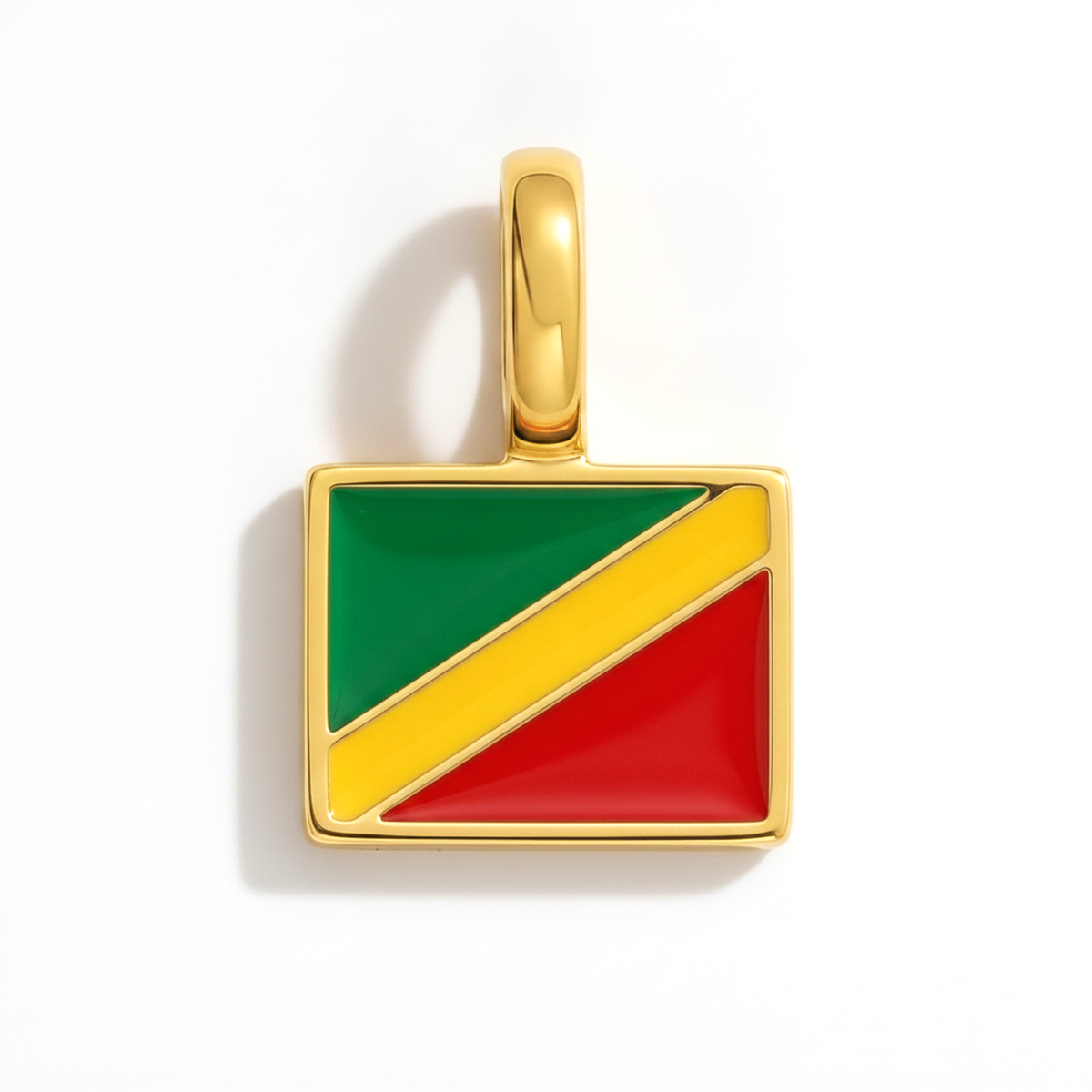Charm Republic-of-the-Congo – square gold