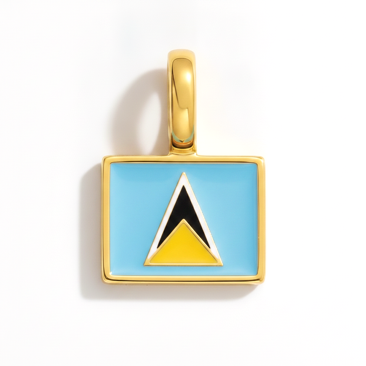 Charm Saint-Lucia – square gold