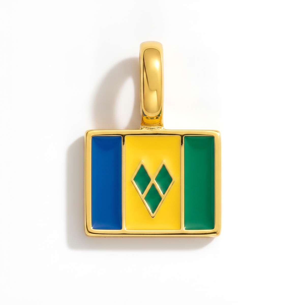 Charm Saint-Vincent-and-the-Grenadines – square gold