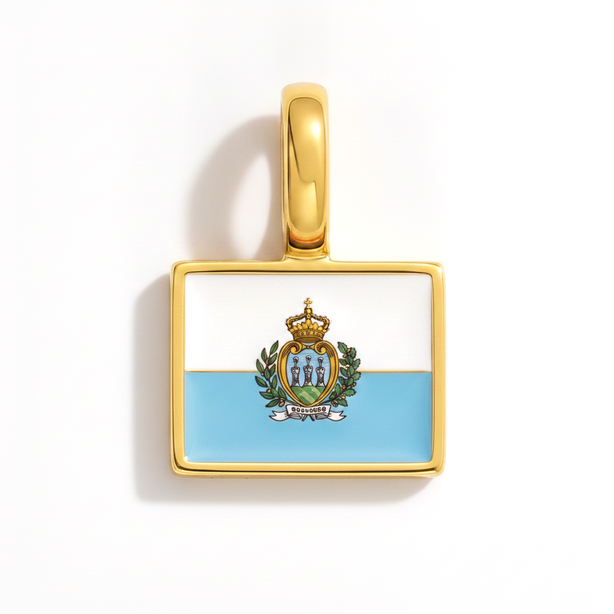 Charm San-Marino – square gold