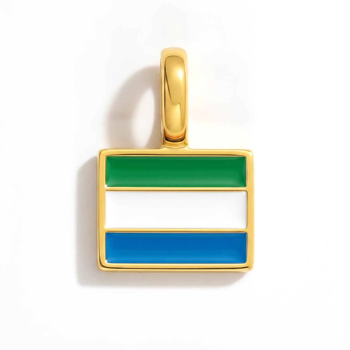 Charm Sierra-Leone – square gold