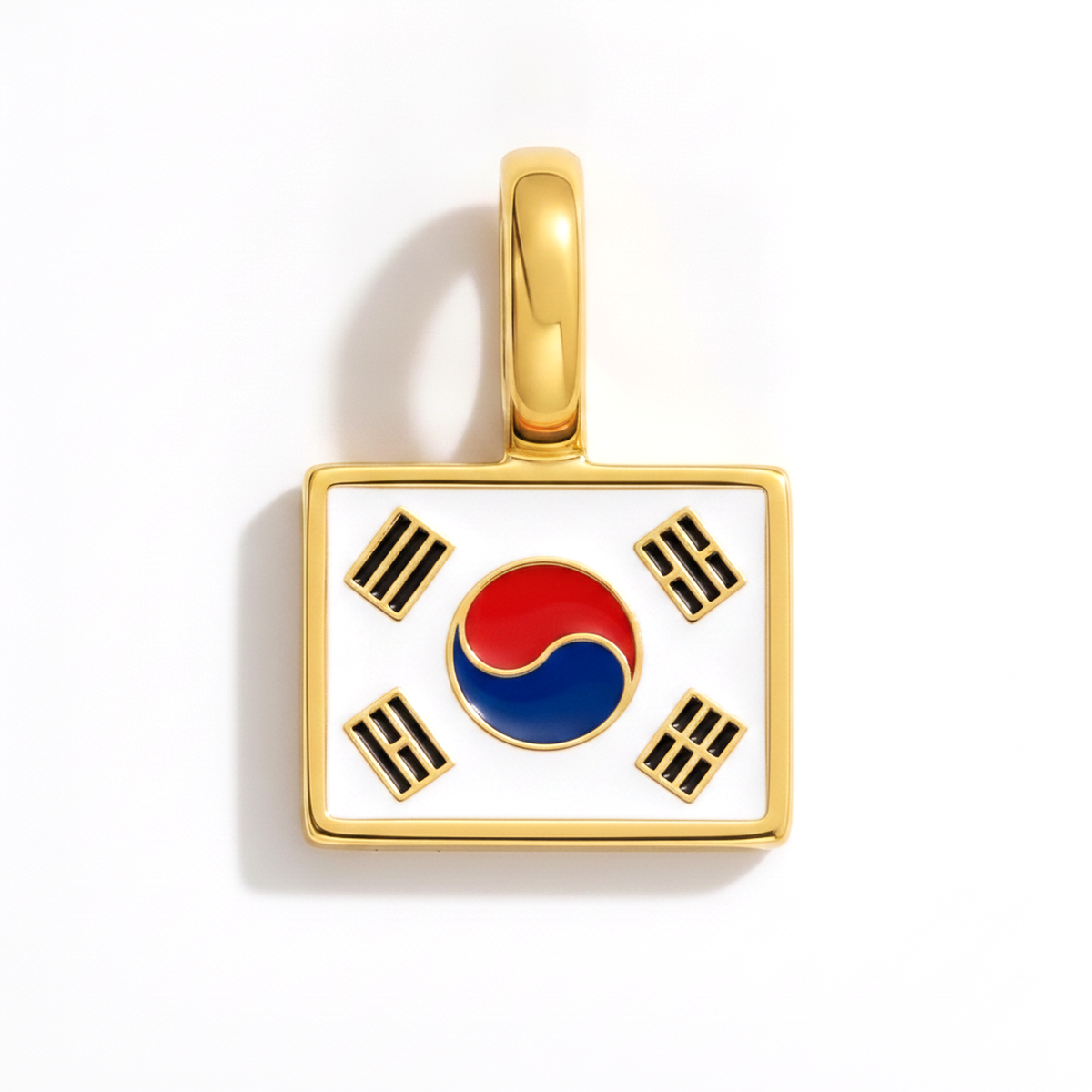 Charm South-Korea – square gold