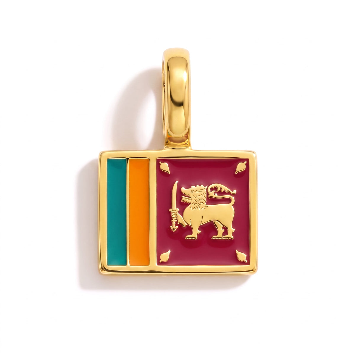 Charm Sri-Lanka – square gold