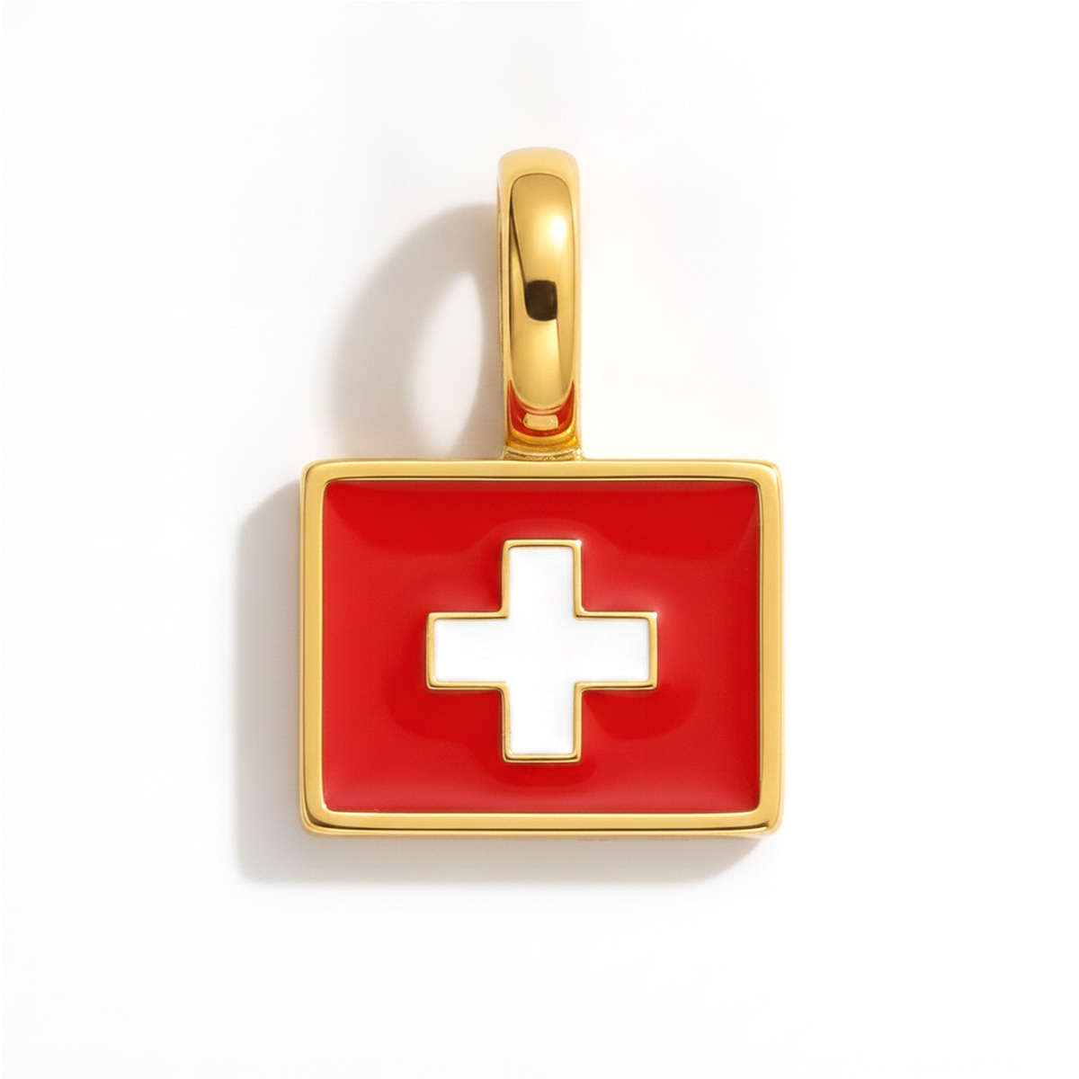 Charm Switzerland – square gold