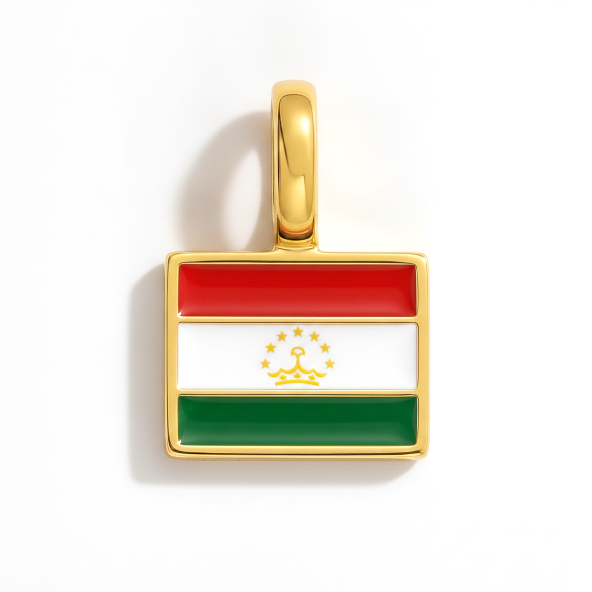 Charm Tajikistan – square gold