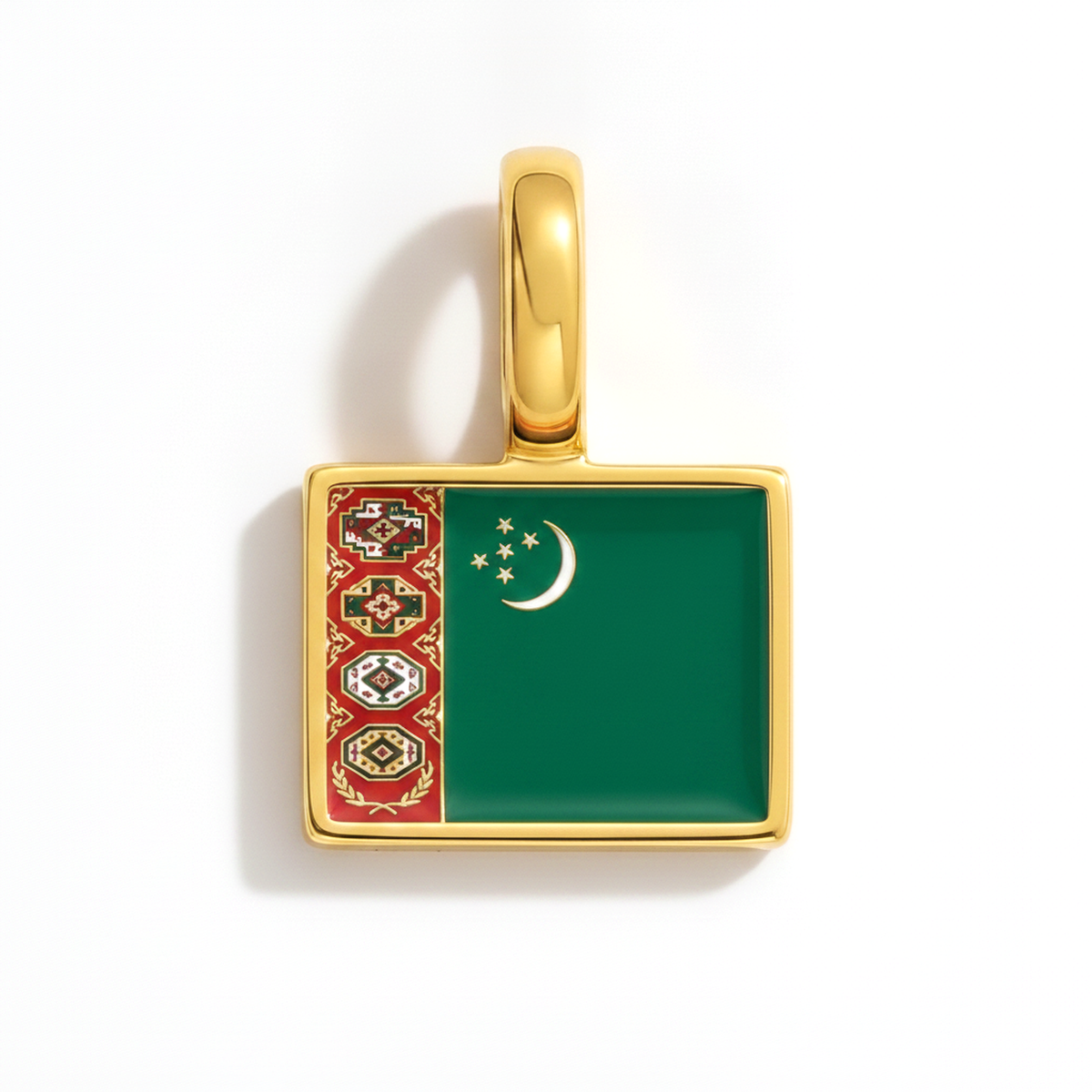 Charm Turkmenistan – square gold