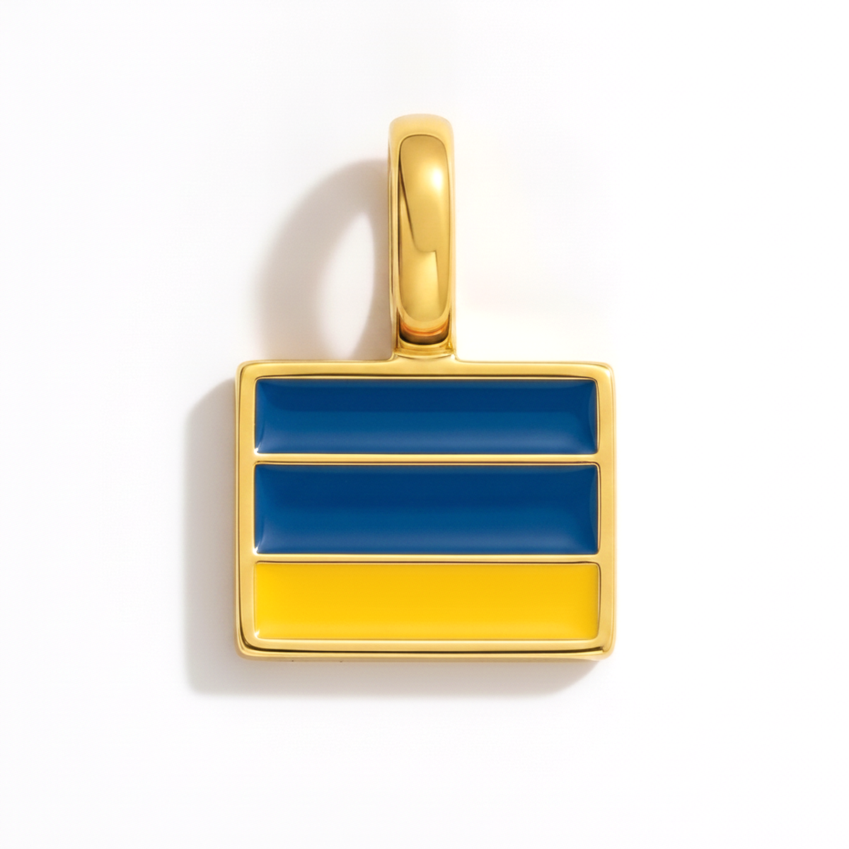 Charm Ukraine – square gold