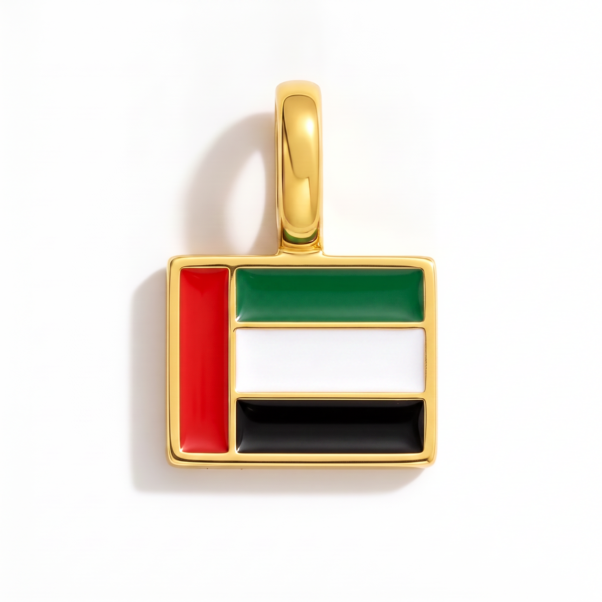 Charm vlag Verenigde Arabische Emiraten – rechthoekig goud