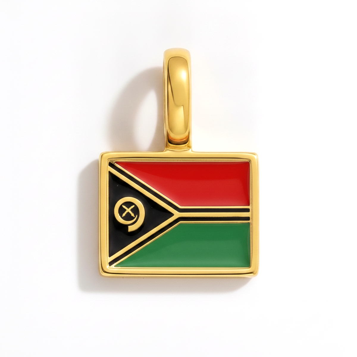 Charm Vanuatu – square gold