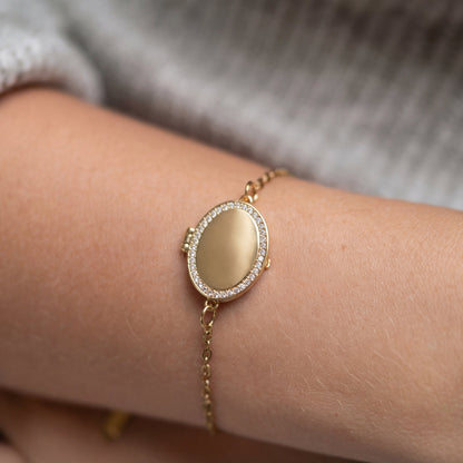Medaillon Armband met Foto - Ovaal