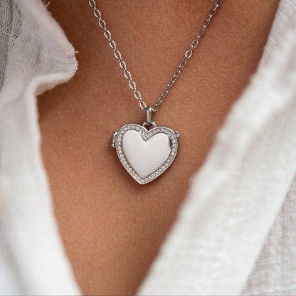 Medaillon Ketting met Foto - Hart