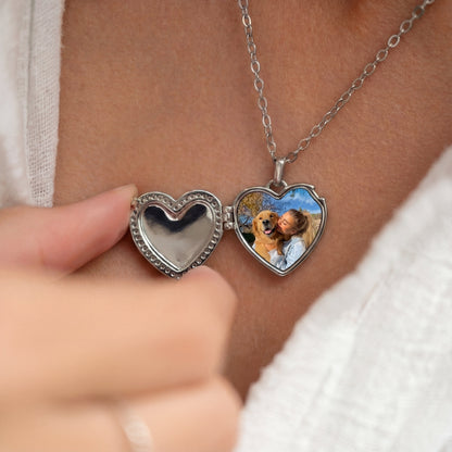 Medaillon Ketting met Foto - Hart