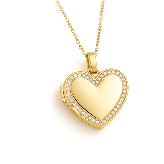 Medaillon Ketting met Foto - Hart