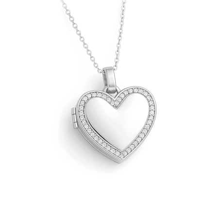 Medaillon Ketting met Foto - Hart