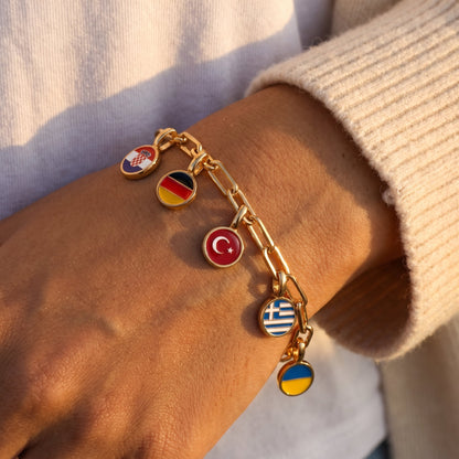 Landen Charm Armband – Goud