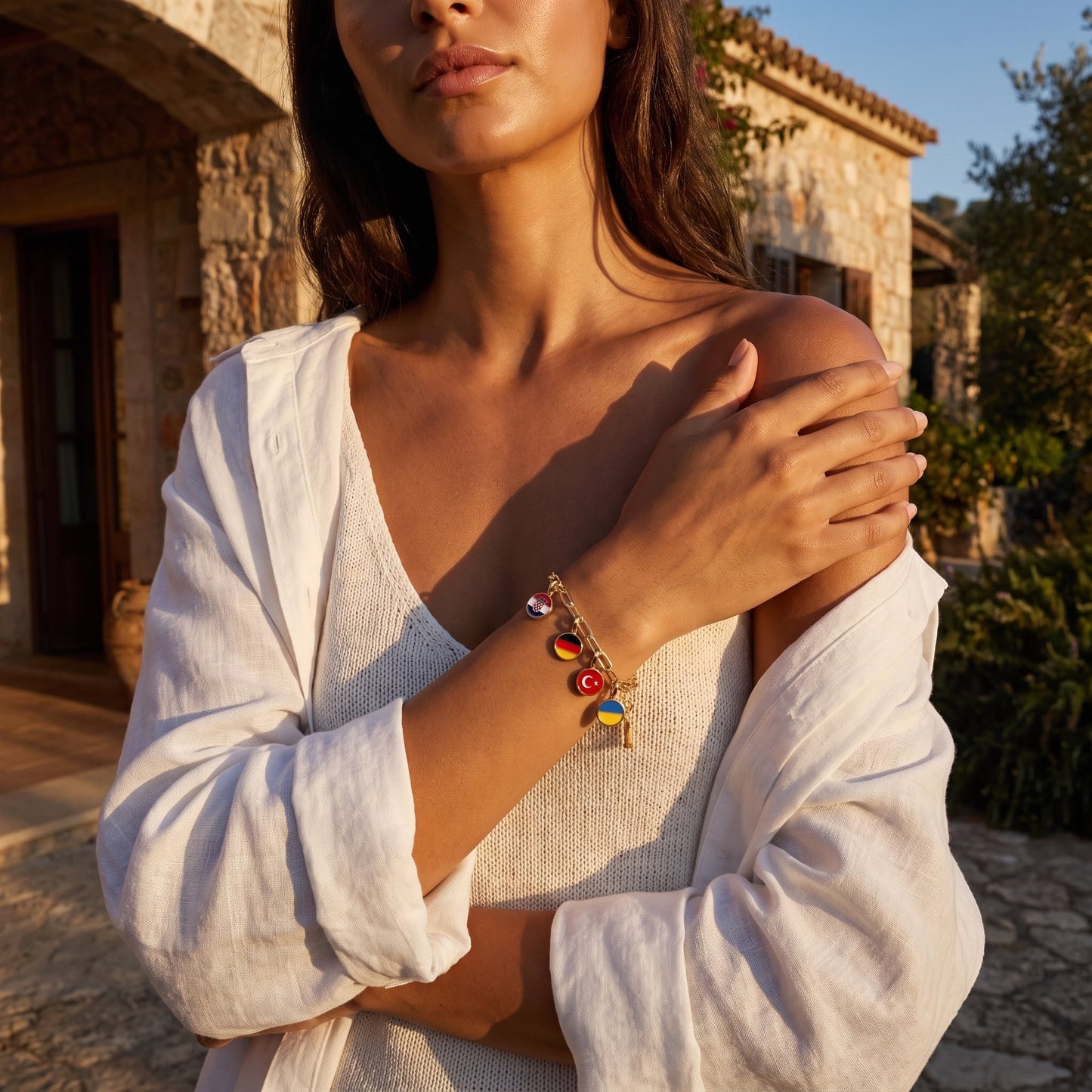 Landen Charm Armband – Goud