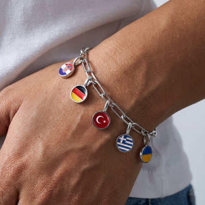 Landen Charm Armband – Zilver