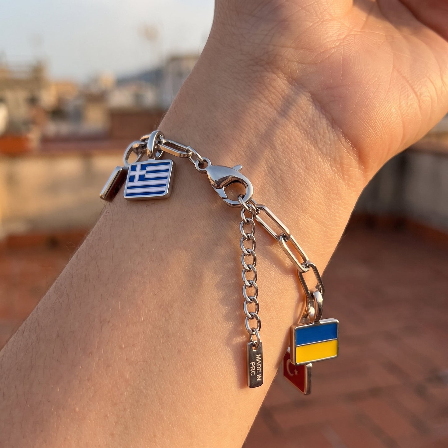 Landen Charm Armband – Zilver