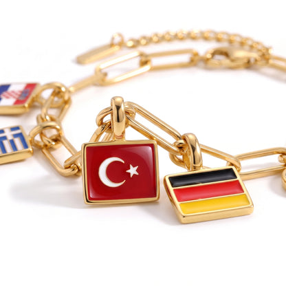 Landen Charm Armband – Goud