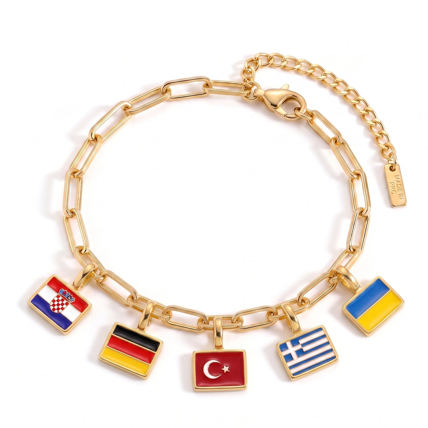 Landen Charm Armband – Goud