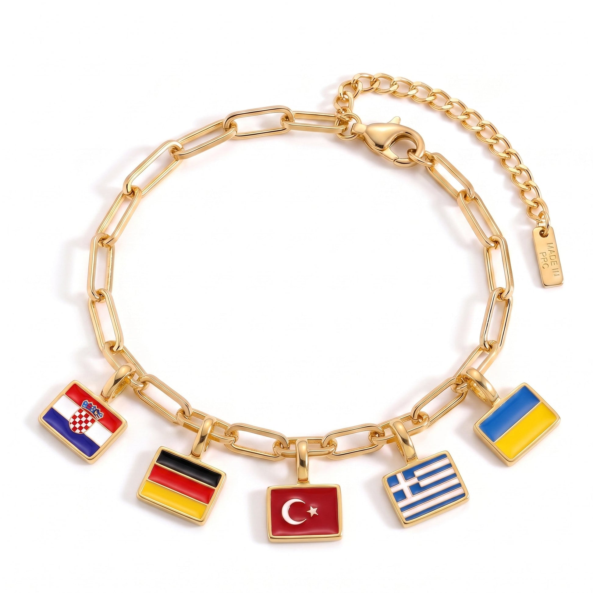 Landen Charm Armband – Goud