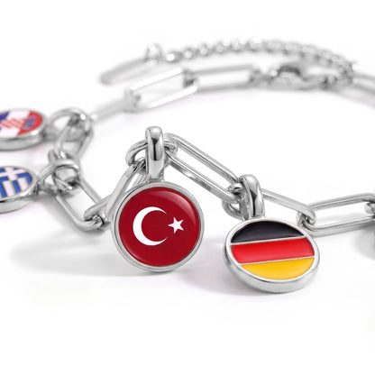 Landen Charm Armband – Zilver
