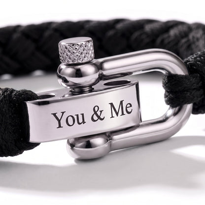 Gevlochten Armband met Gravure