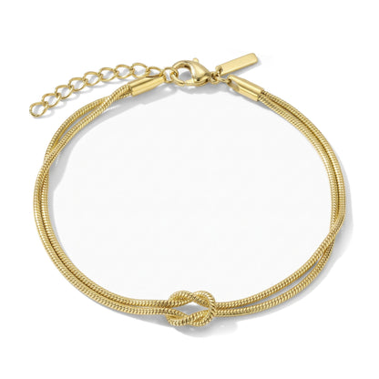 Forever Knot-armband – goud – aanzicht 6