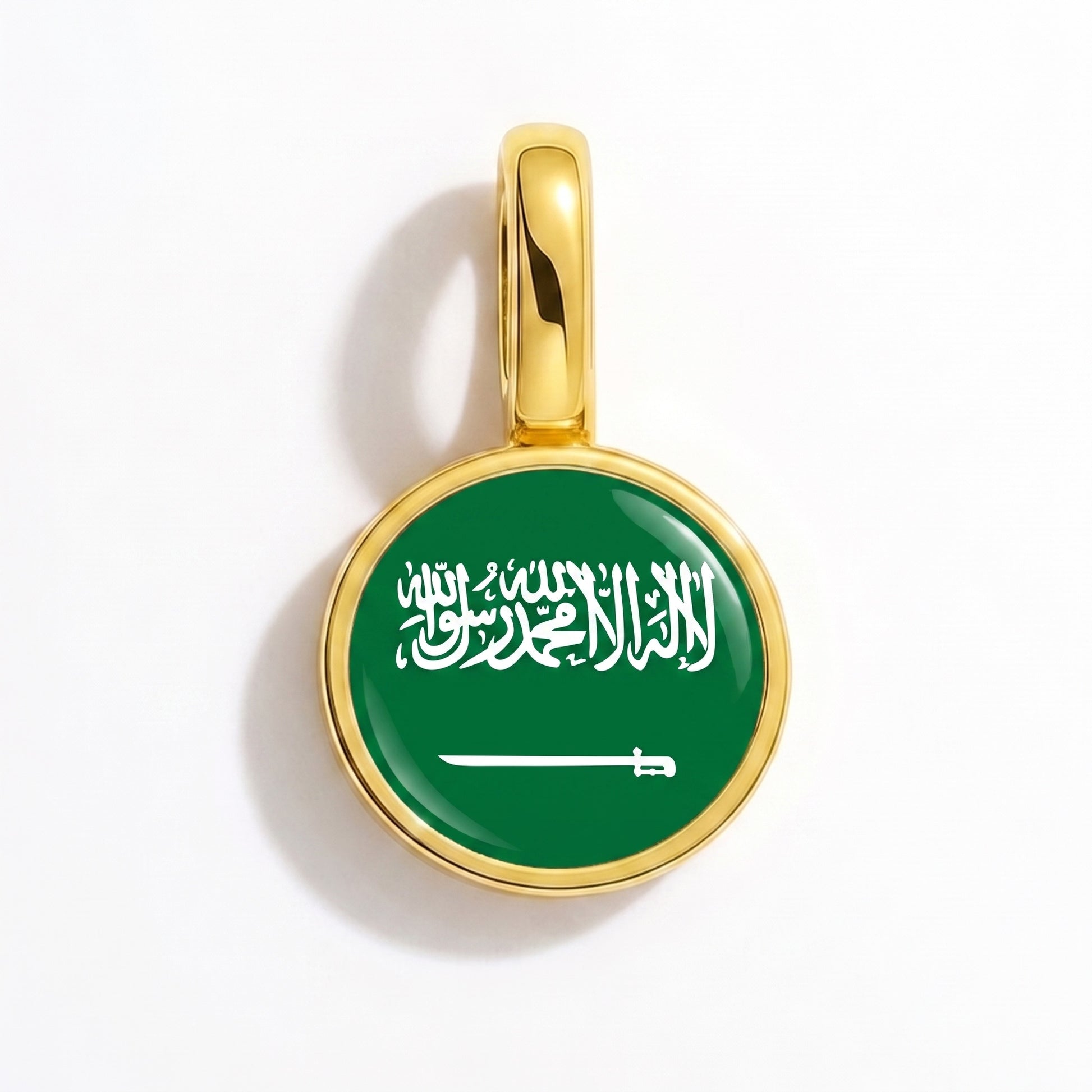 Charm vlag Saoedi-Arabië – rond goud