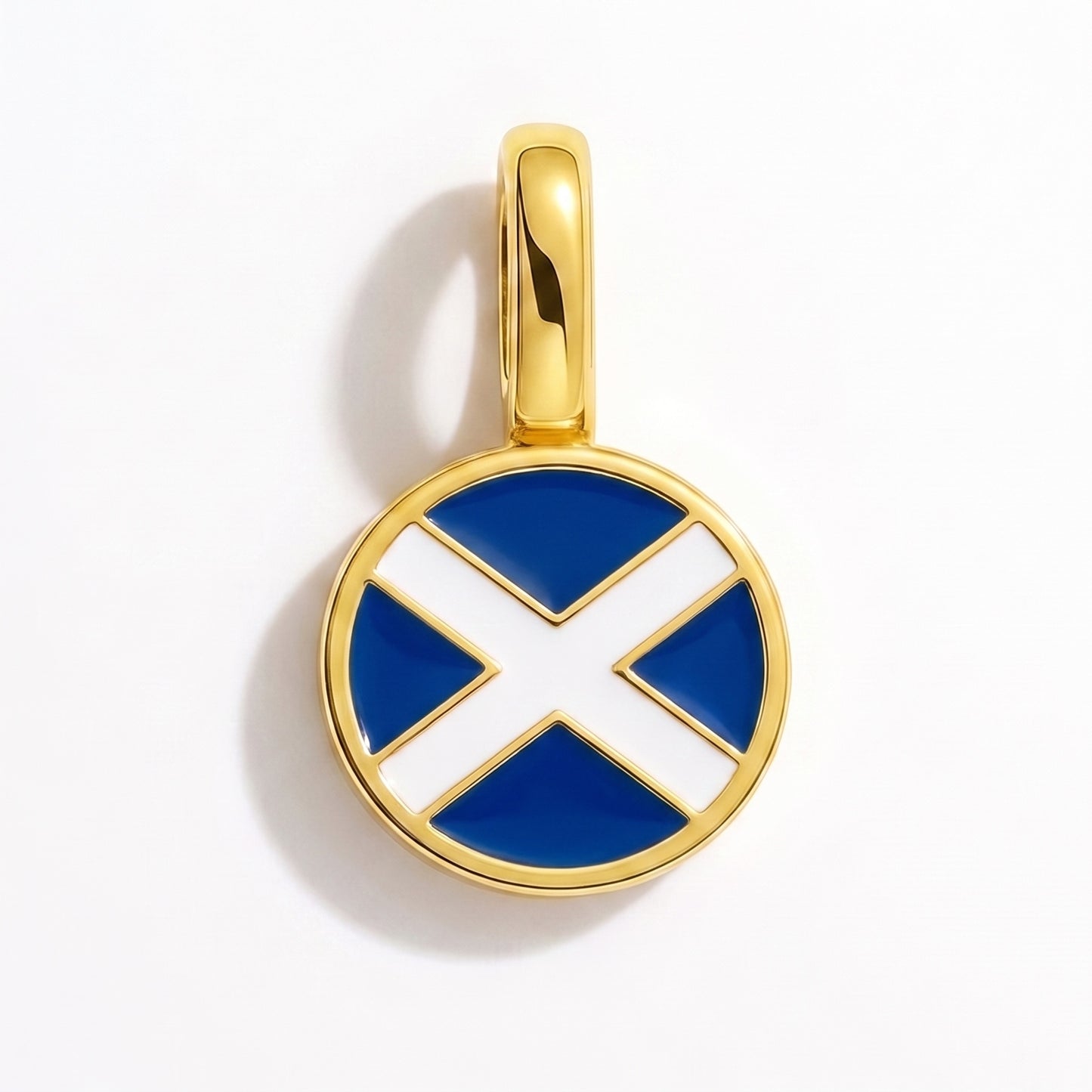 Charm vlag Schotland – rond goud