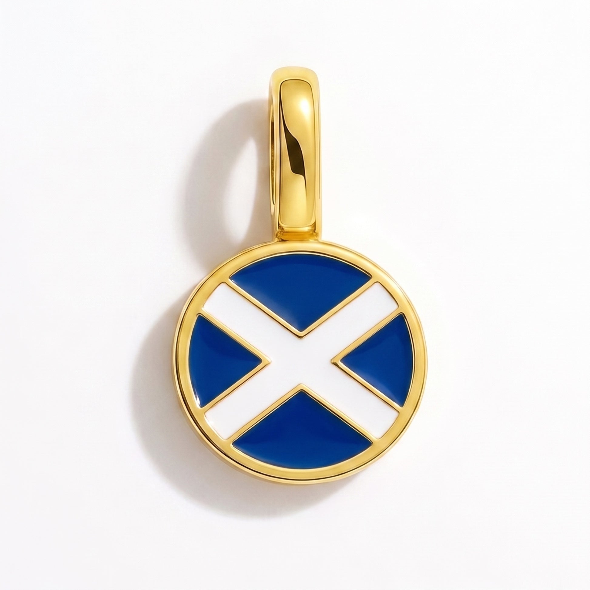 Charm vlag Schotland – rond goud