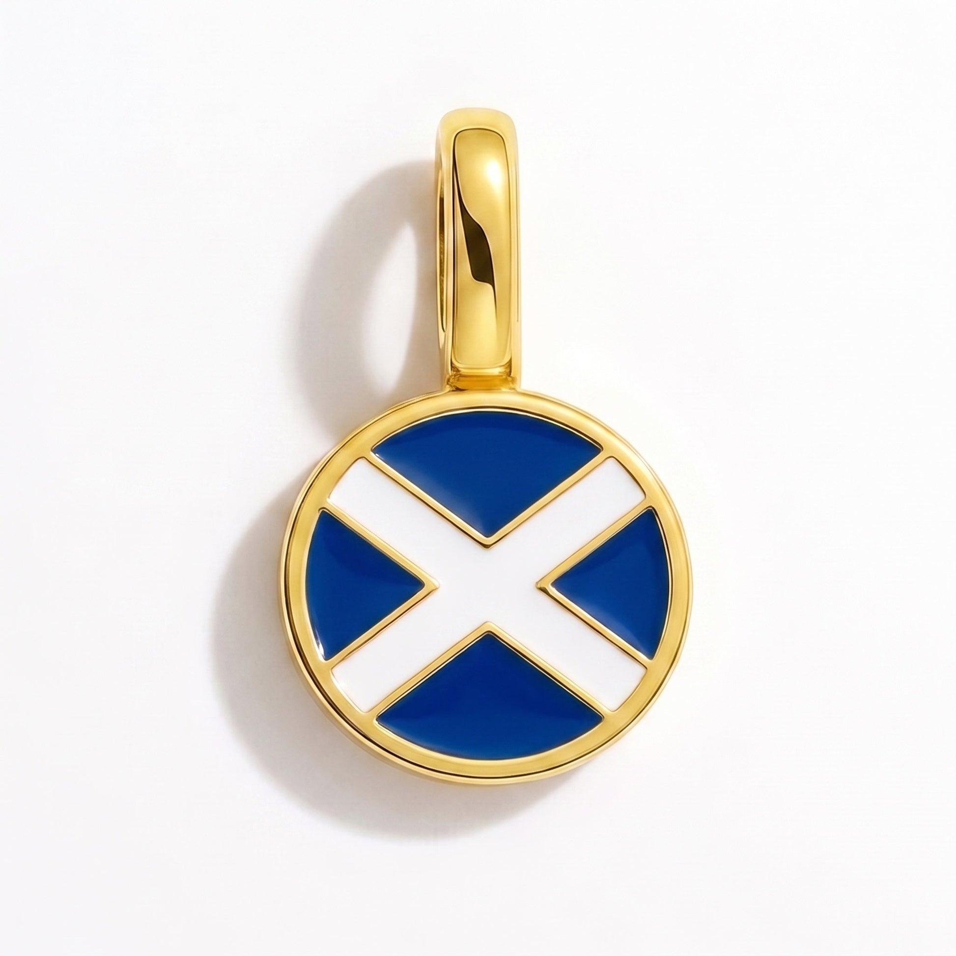Charm vlag Schotland – rechthoekig goud
