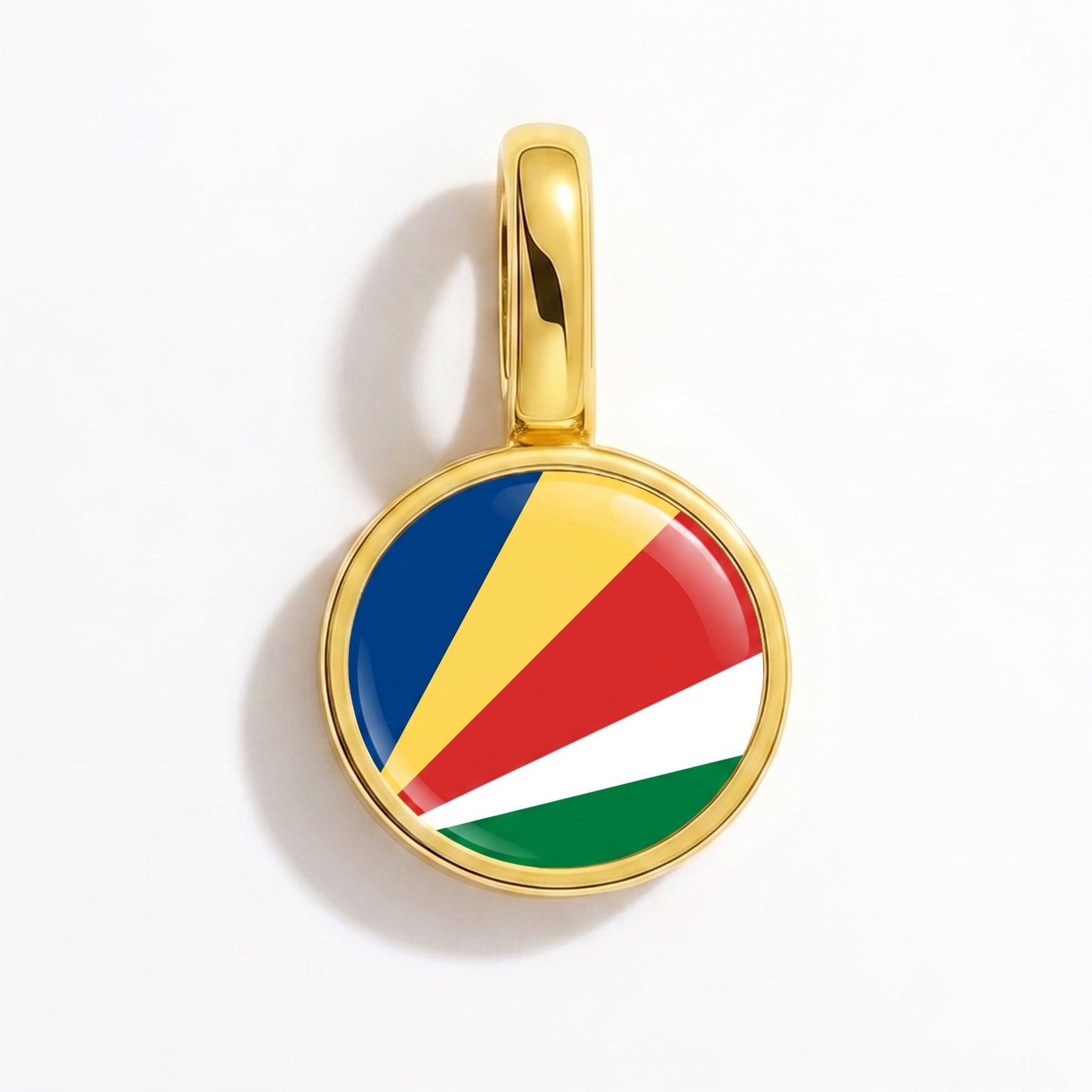 Charm vlag Seychellen – rond goud
