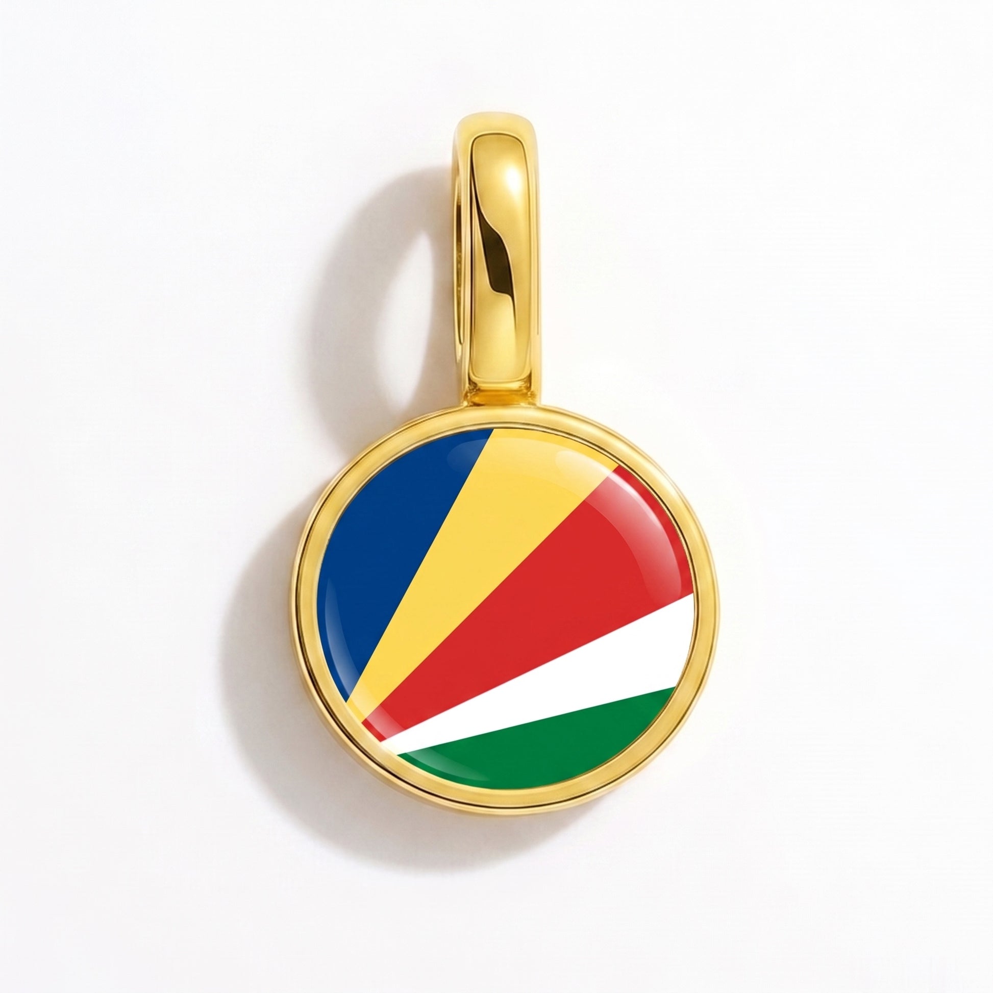 Charm vlag Seychellen – rond goud