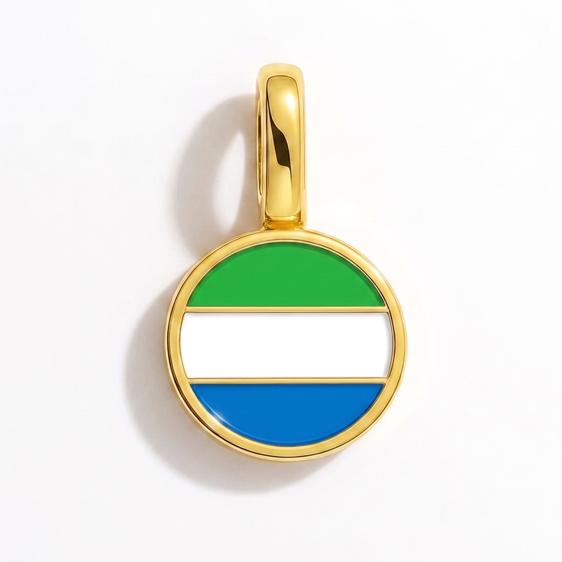 Charm vlag Sierra Leone – rond goud