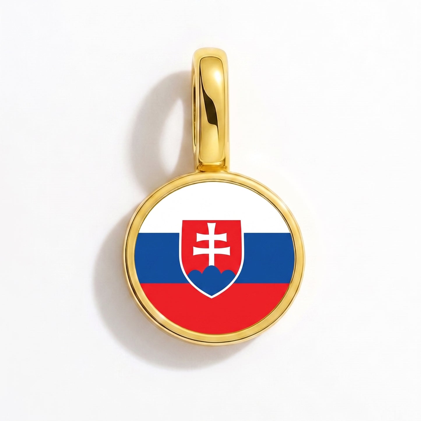 Charm vlag Slowakije – rond goud