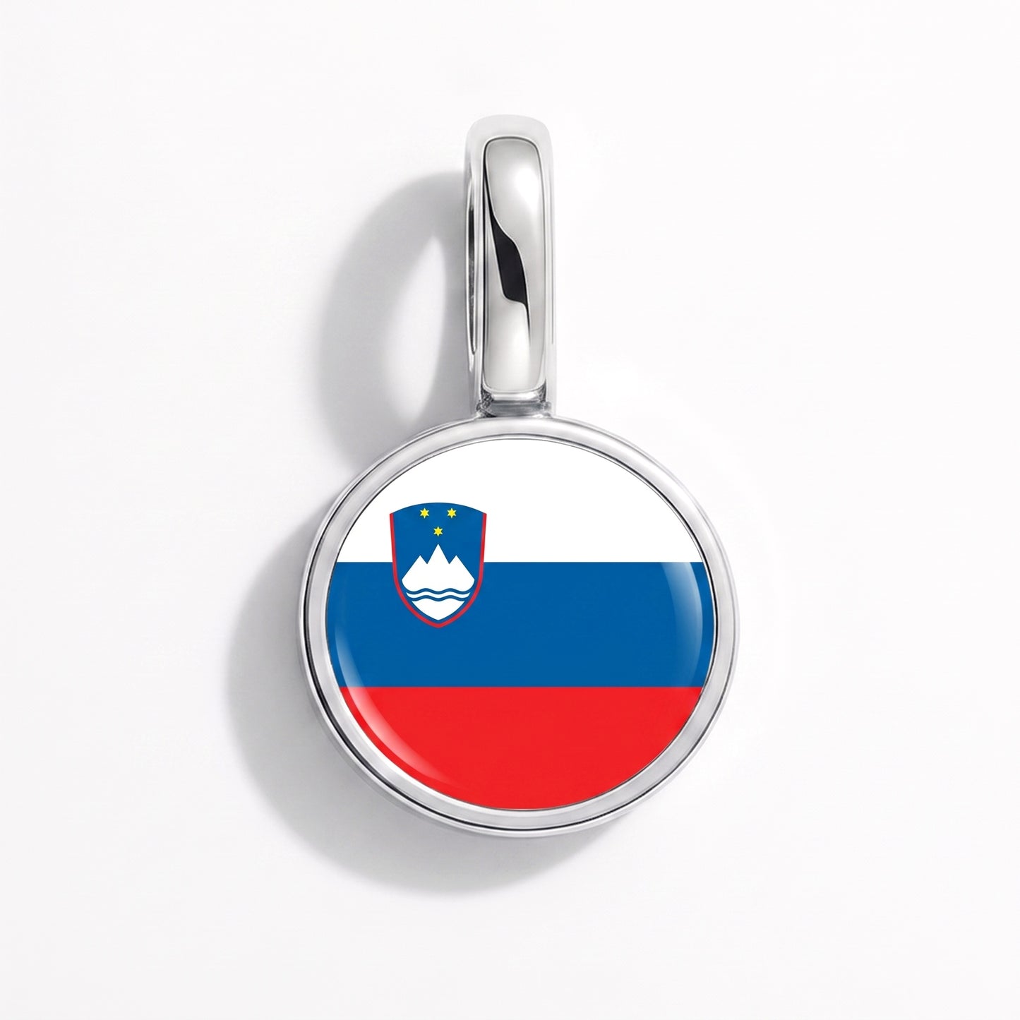 Charm vlag Slovenië – rond zilver
