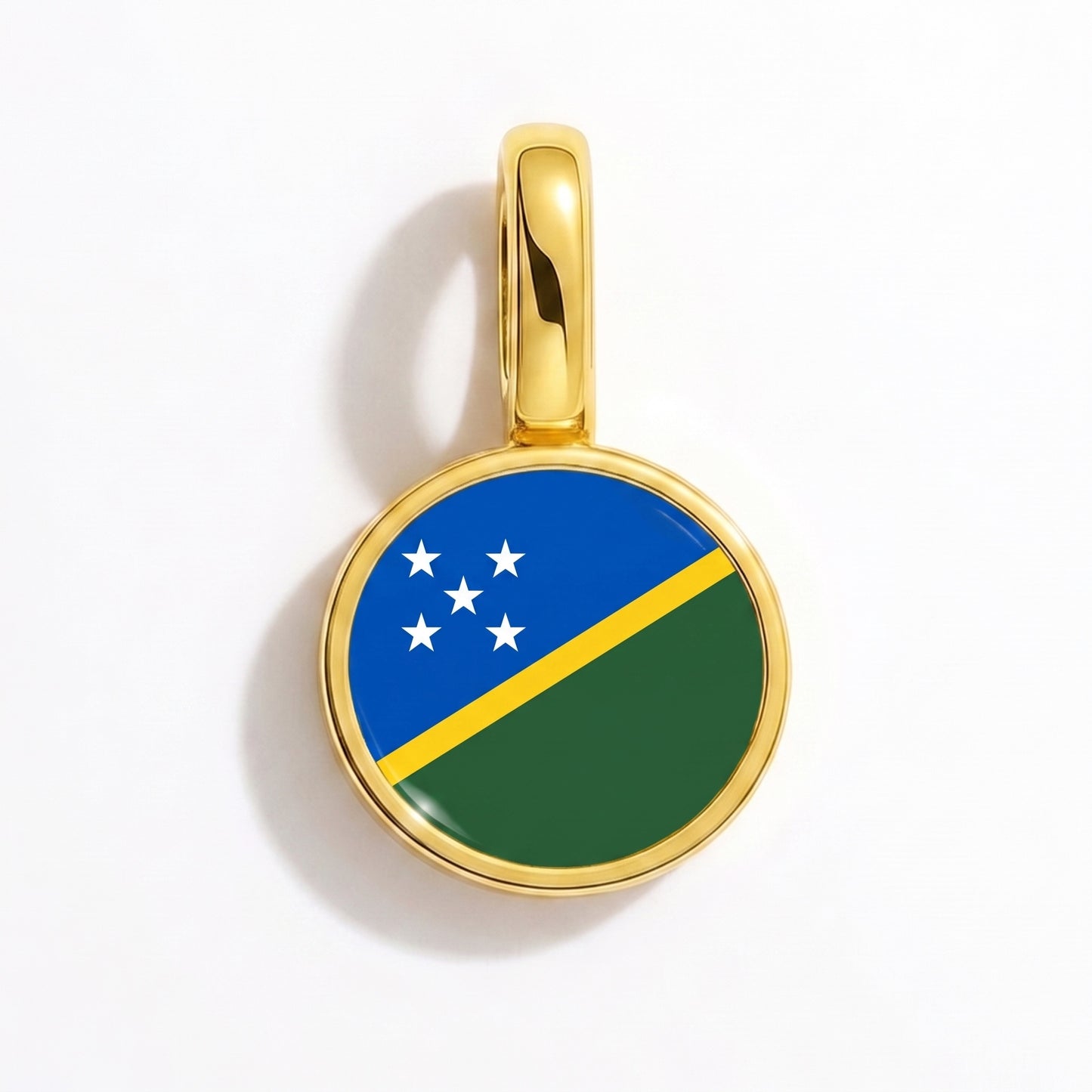 Charm vlag Salomonseilanden – rond goud