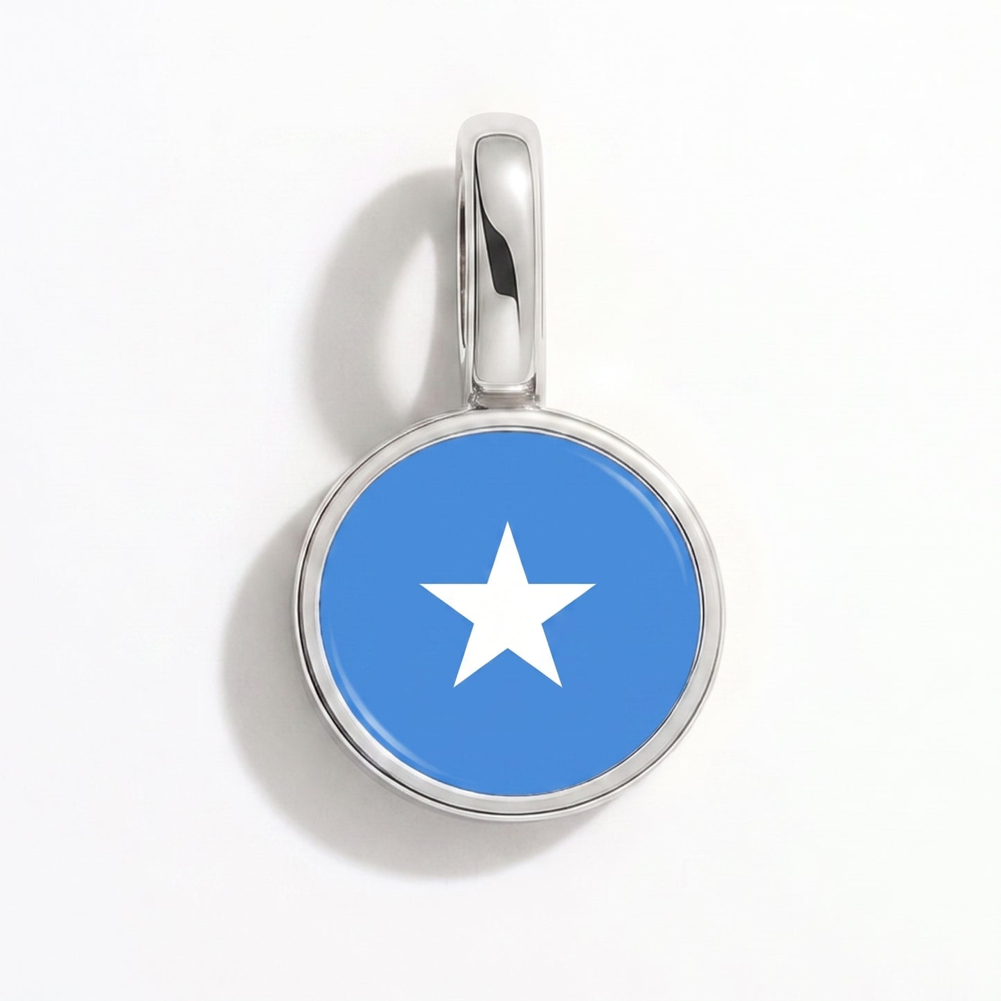 Charm vlag Somalië – rond zilver