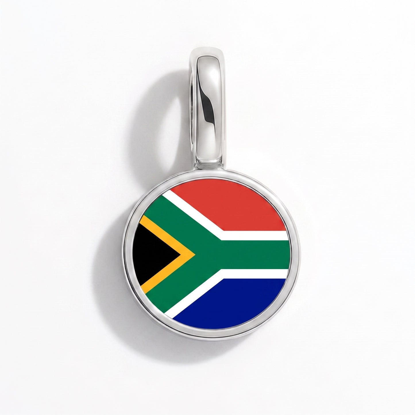 Charm vlag Zuid-Afrika – rond zilver
