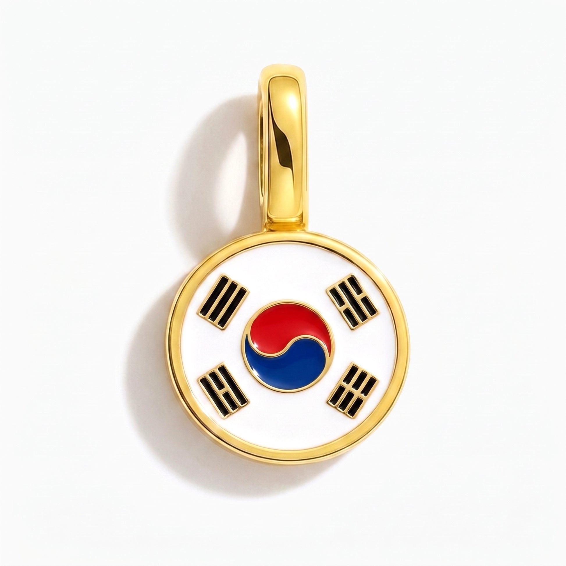Charm vlag Zuid-Korea – rond goud
